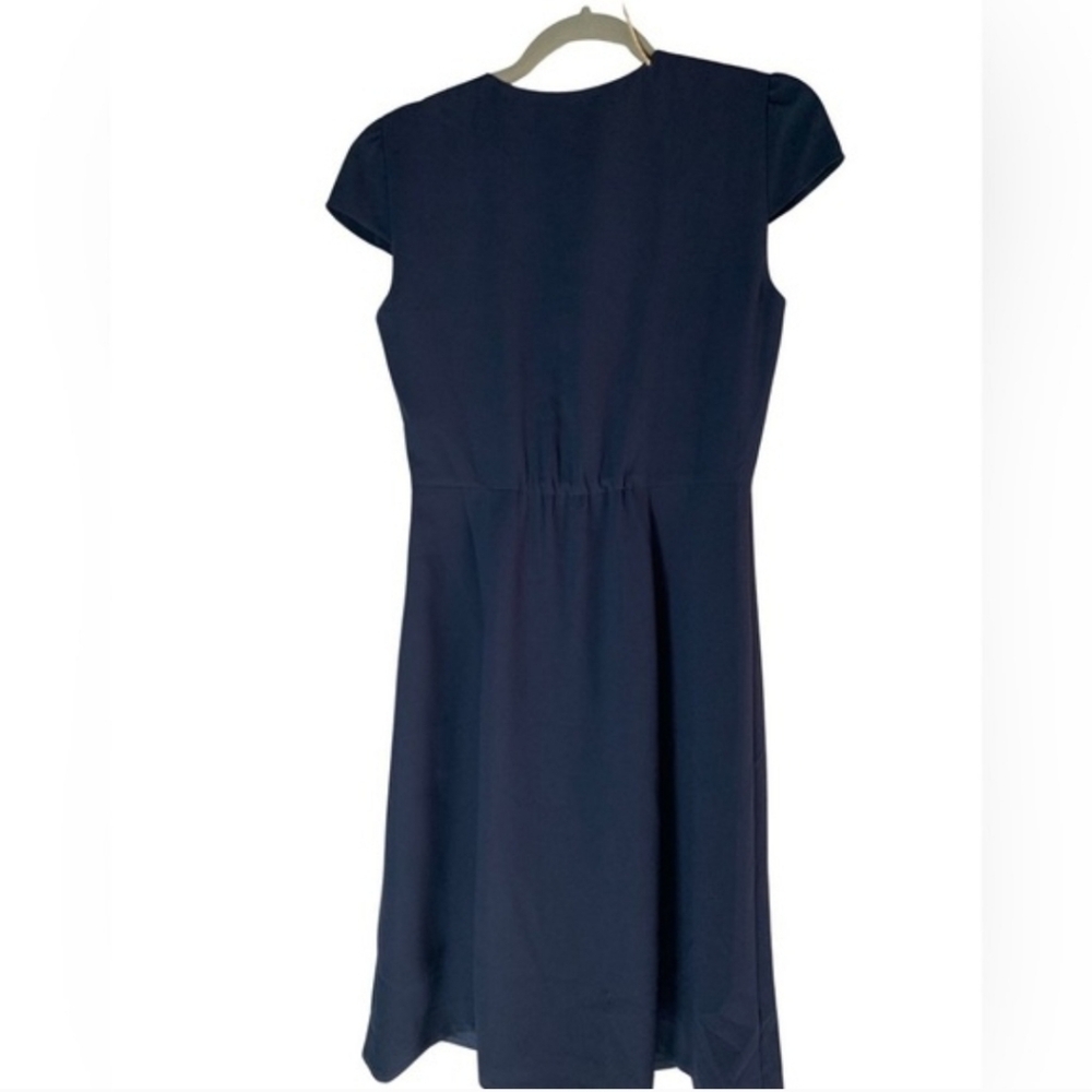 J.Crew Button-front Cap-sleeve Button front dress… - image 3